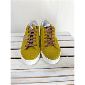 NWT Casta Yellow Vaddia Alec Upper Metallic Details Sneaker #1040 EU 40